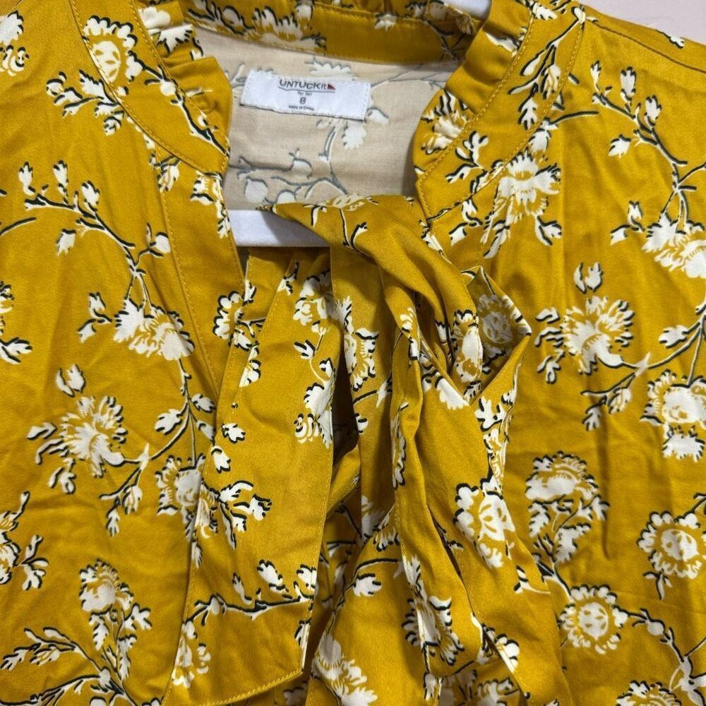 UNTUCKIT Women's Virginia Shirt Dress Size 8 - Picture 8 of 9
